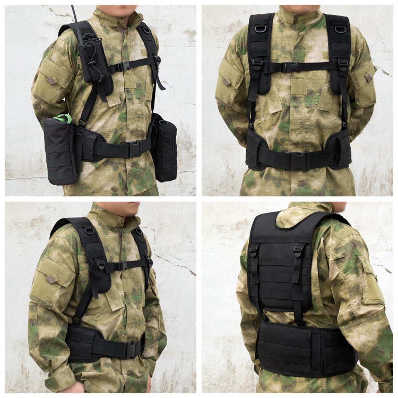 Edc Concealed Carry Belt - Conjunto de cinturón de chaleco acolchado