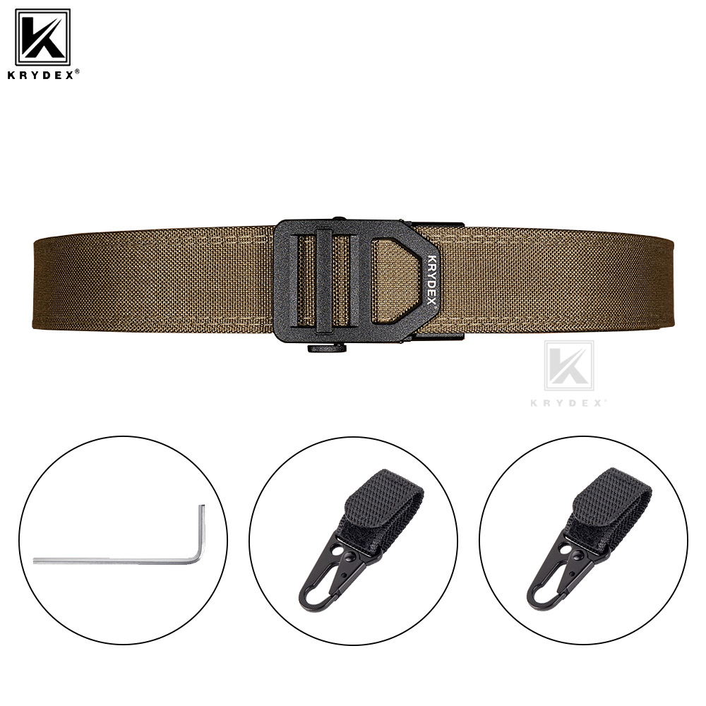 Edc Concealed Carry Belt - Cinturón táctico KRYDEX de 1.5 pulgadas,