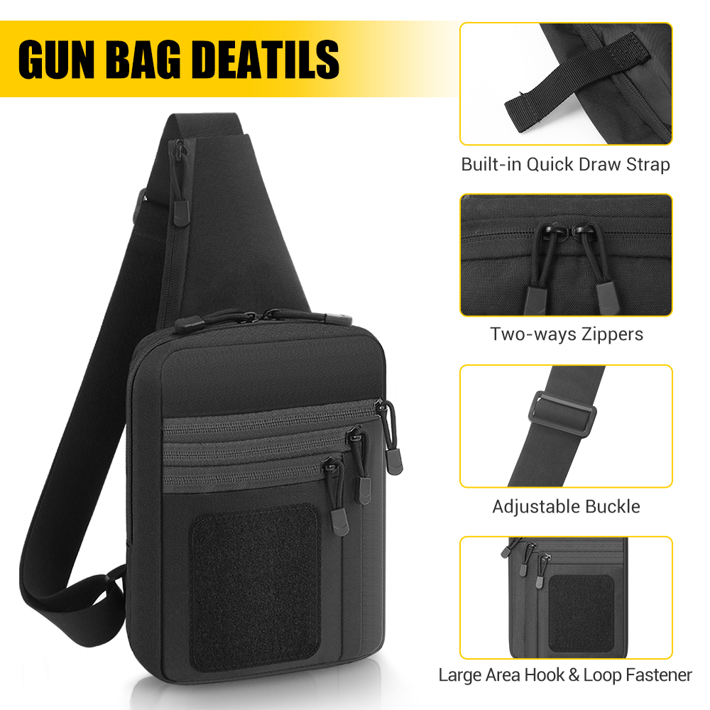 Bolsa táctica para pistola, fu - Edc Pistol Carry Bag reseña y precio