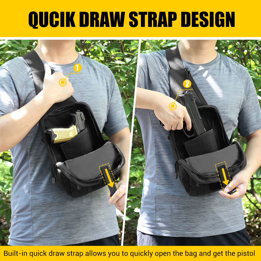 Bolsa táctica para pistola, fu - Edc Pistol Carry Bag reseña y precio