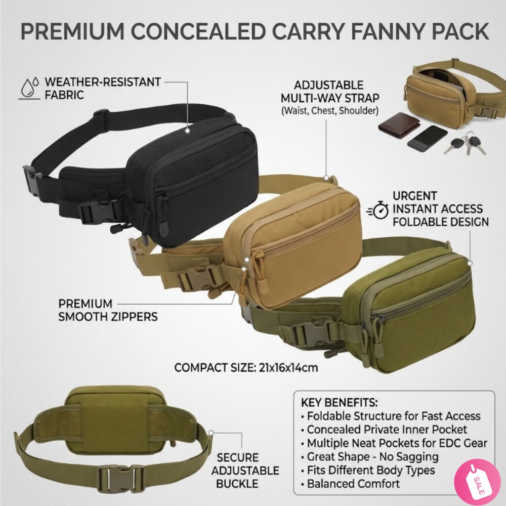 Riñonera Táctica para Portació - Edc Concealed Carry Fanny Pack reseña y precio