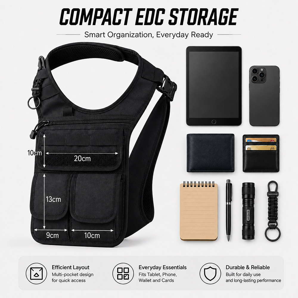 Bolsa Táctica Oculta para Herr - Edc Daily Carry reseña y precio