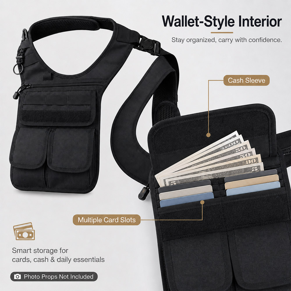 Bolsa Táctica Oculta para Herr - Edc Daily Carry reseña y precio