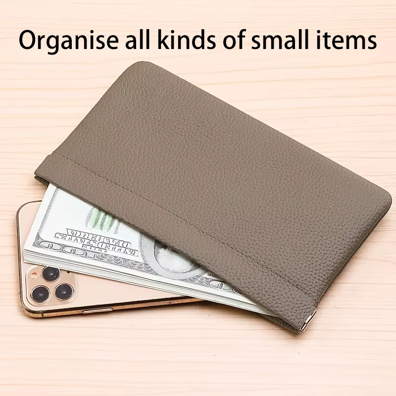 Cuero de vaca real, cartera la - Money Clip Magnetic reseña y precio